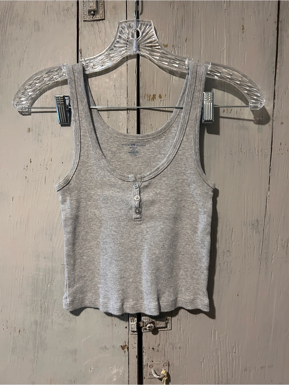 Brandy Melville cropped button front tank